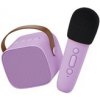 Lalarma - Bluetooth Karaoke set mikrofón a reproduktor Fialový