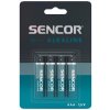 Batérie tužkové Sencor SBA LR03 4BP AAA, 4 ks