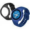 Detské smart hodinky okrúhle Kiddoboo x Lagenio WatchMe 4G Blue/Black