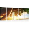 5-dielny obraz východ slnka na karibskej pláži