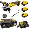 DeWALT DCG405P3 - AKU uhlová brúska 18V, bezuhlíková, 125mm, 3×AKU 5,0Ah, nabíjačka, kufor TSTAK™