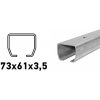 CAIS C-profil 73x61x3,5mm s dierami na priskrutkovanie, Zn, STAGE SZ 6 m (CAIS-STAGE-SZ-6)