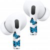 RockMax Art Skin pre AirPods Pro 2 / Pro / AirPods 4 - Modrí motýle