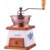 Kinghoff Ručný keramický mlynček na kávu s drevenou zásuvkou
