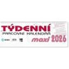 Pracovní kalendář 2026 Maxi - stolní kalendář - autor neuvedený