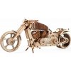 Ugears 3D drevené mechanické puzzle VM-02 Motorka (chopper)