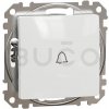 Schneider Electric Sedna Tlačidlo 1/0 Symbol zvončeka, Biela