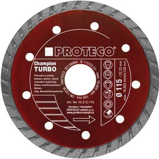 PROTECO 10.212-150 kotúč diamantový TURBO CHAMPION 150 mm, celistvý segment