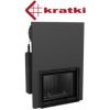 Kratki - KV ANTEK 10/G - rovné presklenie, výsuvné dvierka