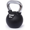 TRINFIT Kettlebell kov / guma s chrom madlem PREMIUM 18 kg