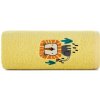 Eurofirany Bavlnená detská osuška s motívom levíka žltá Bavlna 70x140 cm