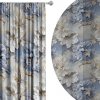 Soovi Home Zatemňovací záves Blue Grace – elegantný kvetinový vzor v bledomodrej a krémovej s jemným zlatým detailom Veľkosť: 140x230 na riasiaci pás