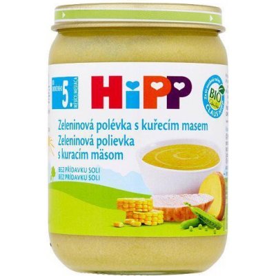 HiPP BIO zeleninová polievka s kuracím mäsom (190 g)