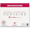 Akvarelový blok Clairefontaine Fontaine Cold Pressed - 24 x 30 cm, 25 listov, 300 g