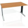 Pracovný stôl Flex, 140x75,5x80 cm, jelša/kov