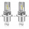 2x LED žiarovka XELORD H4 6500K Biela do auta, stretávacie/diaľkové svetlá