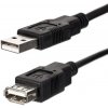 USB predlžovačka (2.0), USB A samec - USB A samica, 3m, čierna