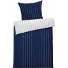 Emma Posteľná bielizeň z bavlny Renforcé, 200 x 220 cm, (pruhy/modrá/biela) (100380145)