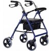 Mobilex 312060 4 - kolesové chodítko so sedátkom sklápateľné modré