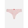 SPODNÁ BIELIZEŇ KARL LAGERFELD KARL HEART THONG WHITE-RED KARL HEART AOP