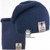 Dráče Čiapka pletená a nákrčník Colors set vzor 18 modrá