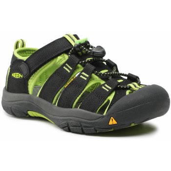 Keen Newport H2 detské sandále black/lime green