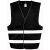 Result Unisex bezpečnostná reflexná vesta R200X Black XXL/3XL
