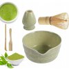 5-DIELNA BAMBUSOVÁ DARČEKOVÁ SÚPRAVA NA ČAJ MATCHA: CHASHAKU, METLIČKA, LYŽIČKA
