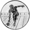 Bowling: Emblém - Nálepka na trofej Ø 50 mm strieborná