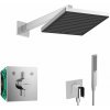 Hansgrohe Sprchový set s batériou pod omietku, s telesom, 26x26 cm, chróm SANI21HHH001-HG