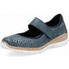Dámske baleríny RIEKER N4299-14 modrá S6 38