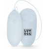 LUV EGG Blue - Diaľkovo ovládaný model, silikónový, 12 režimov vibrácií, vodotesný
