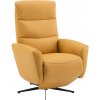 Livetastic RELAXAČNÉ KRESLO, textil, koža, žltá - Kreslá - 000788005305