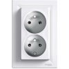 Schneider Electric Asfora dvojnásobná zásuvka, biela, EPH9800121