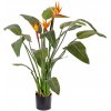 Umelá kvetina Strelitzia luxe v kvetináči, 3 kvety, 110cm