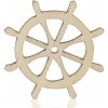 Dřevěný knoflík kormidlo 1