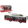 Autobus/trolejbus plast 28cm na setrvačník na bat. se světlem se zvukem v krabici 32x17x11cm (00850506)