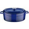 Hrnec LAVA Metal Hrnec litinový oválný, modrý, obsah 7 l, průměr 31 cm (LVOTC31K2BLU)