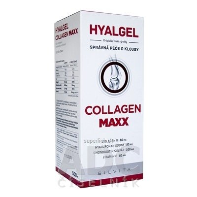 HYALGEL COLLAGEN MAXX tekutý prípravok s pomarančovou príchuťou 1x500 ml, 8594975120303
