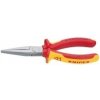 KNIPEX - Ploché chróm. izolované kliešte s predĺženými čeľusťami (VDE) 160 mm 3016160