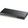 Zyxel GS1900-10HP v2, 8-port GbE L2 PoE Smart Switch + 2 SFP slots, 802.3at, desktop, fanless, 70 Watt (Zyxel GS1900-10HP v2, 8-port GbE L2 PoE Smart Switch + 2 SFP slots, 802.3at, desktop, fanless, 7