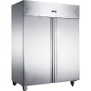 Chladící skříň dvoudvéřová z nerezové oceli, GN 2/1, 1300 l, 0,44 kW, 1480x830x2010 mm | STALGAST, 830130 inox