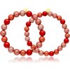 Yvon Náramky s 3D efektom Miracle Beads - červená kolekcia ILLUSION
