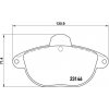Sada brzdových platničiek kotúčovej brzdy BREMBO P 61 055