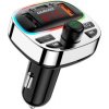 Dudao R2PRO Plus Bluetooth Transmitter autonabíjačka, čierna/strieborná