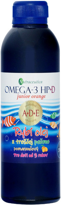 Nutraceutica Rybí olej Omega-3 HP+D z treščej pečene junior pomaranč 270 ml  od 11,65 € - Heureka.sk