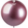 Svet balonku Guľatý chrómový balónik SHINY ružový 80 cm
