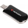 Verbatim USB flash disk, USB C, 128GB, Plectra, čierny, 30225, USB C