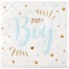 Santex servítky papierové metalické Baby Boy 33x33cm 20ks