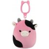 Squishmallows Kľúčenka Čierno ružová krava - Pollyanna